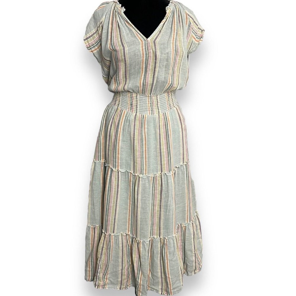 Rails Multicolor Striped Midi Dress